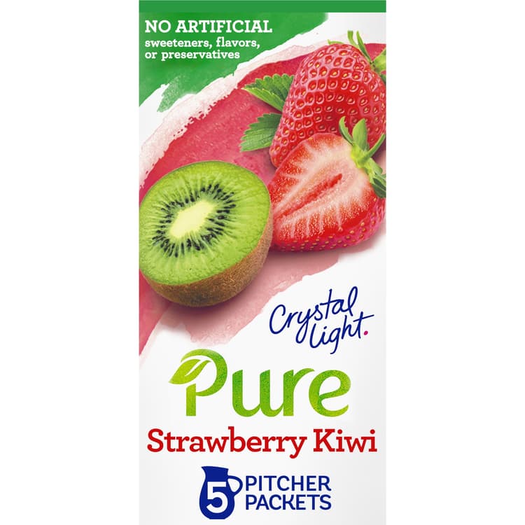 Crystal Light Pure Strawberry Kiwi Canister Label (59295 - 00001 - C3434404) Update English