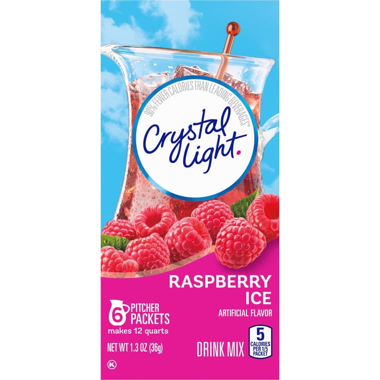 Crystal Light Raspberry Ice Drink Mix Pitcher