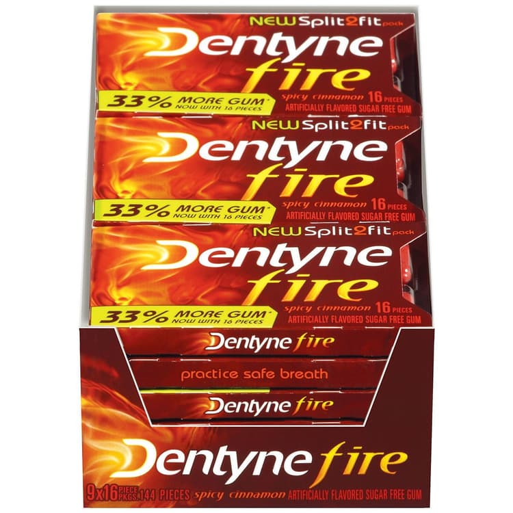 Dentyne, Fire - Gum, Sugar Free, Spicy Cinnamon