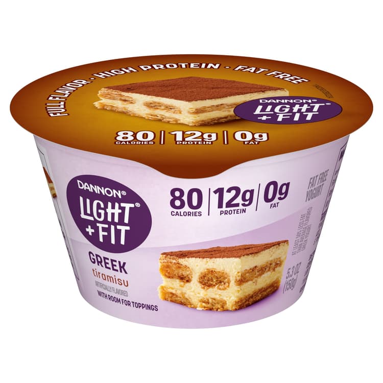Light + Fit Greek Tiramisu Nonfat Gluten Free Yogurt