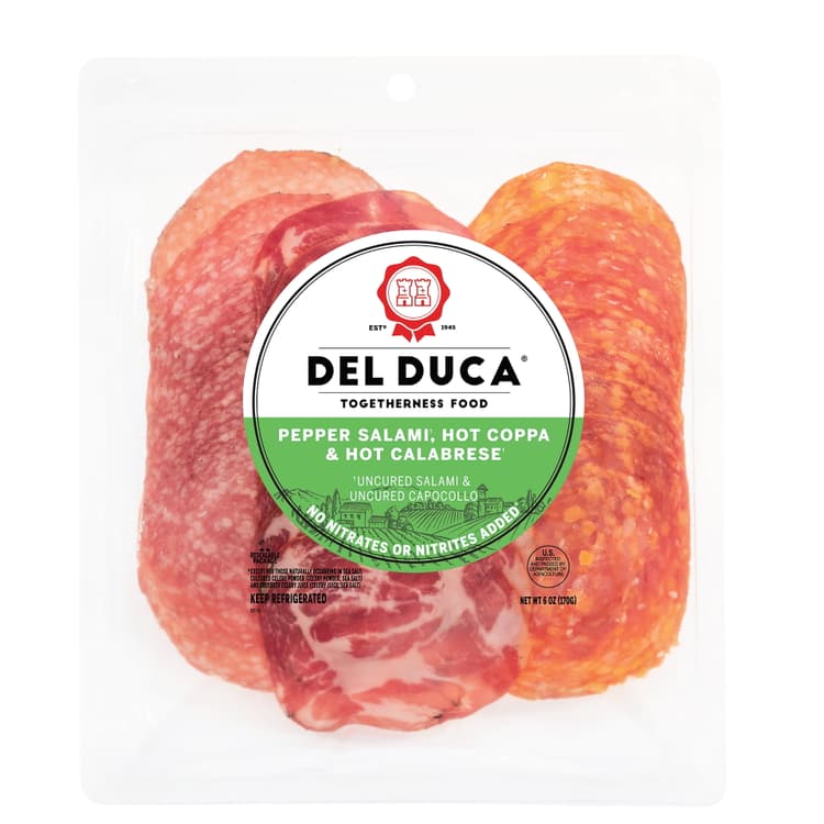 Del Duca, Uncured Pork Variety Pack, Spicy Deli Meat, Plastic Tray, Serving Size, Minimum Of 6 Grams Or Protein Per