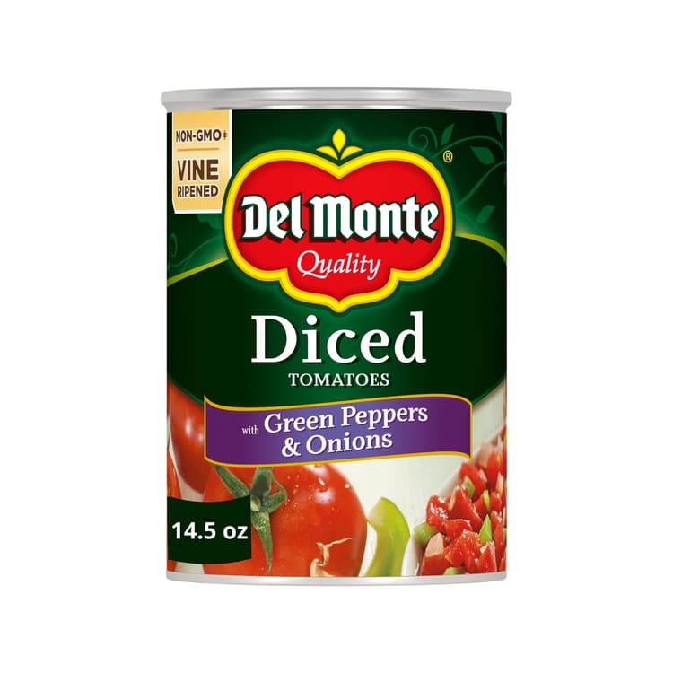 Del Monte Tomatoes Diced California With Green Pepper & Onion