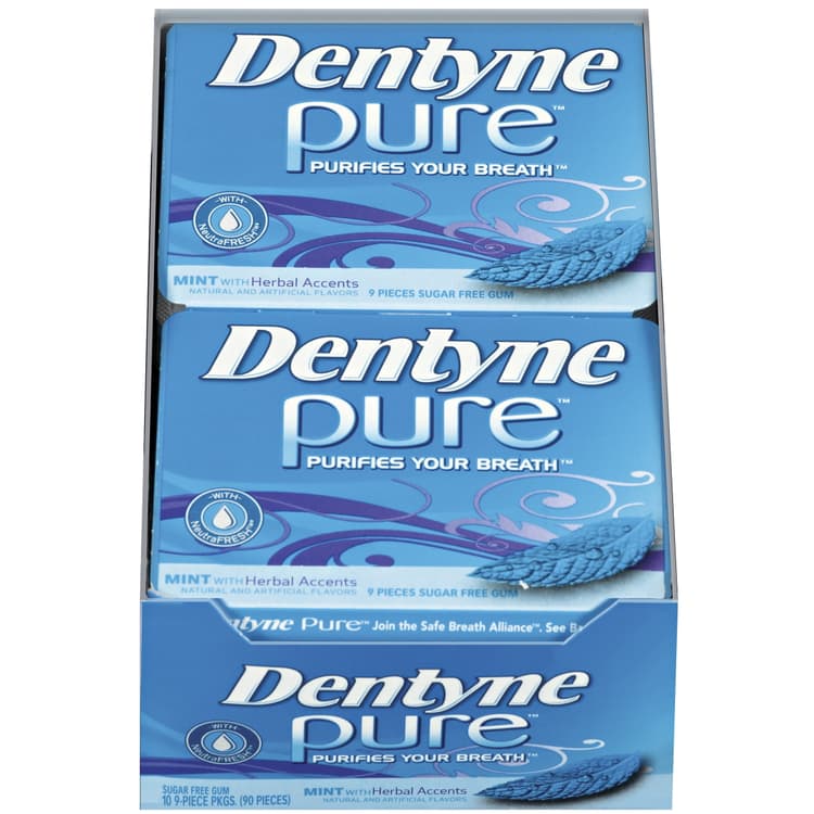 Dentyne, Pure - Gum, Sugar Free, Mint With Herbal Accents