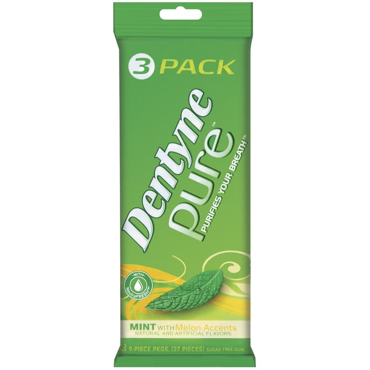 Dentyne Pure Mint With Melon Accents Sugar Free Gum
