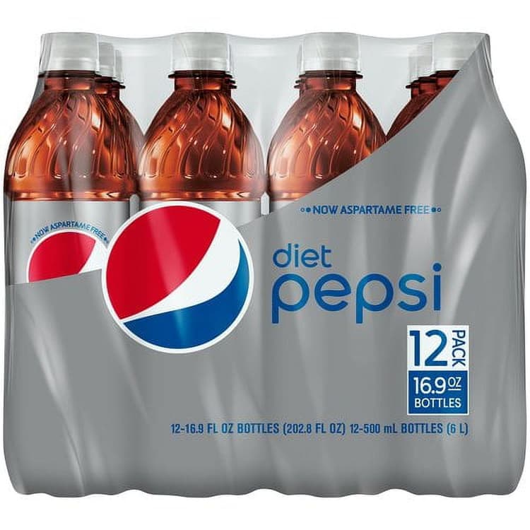 Diet Pepsi Cola 12-. Oz. Plastic Bottles