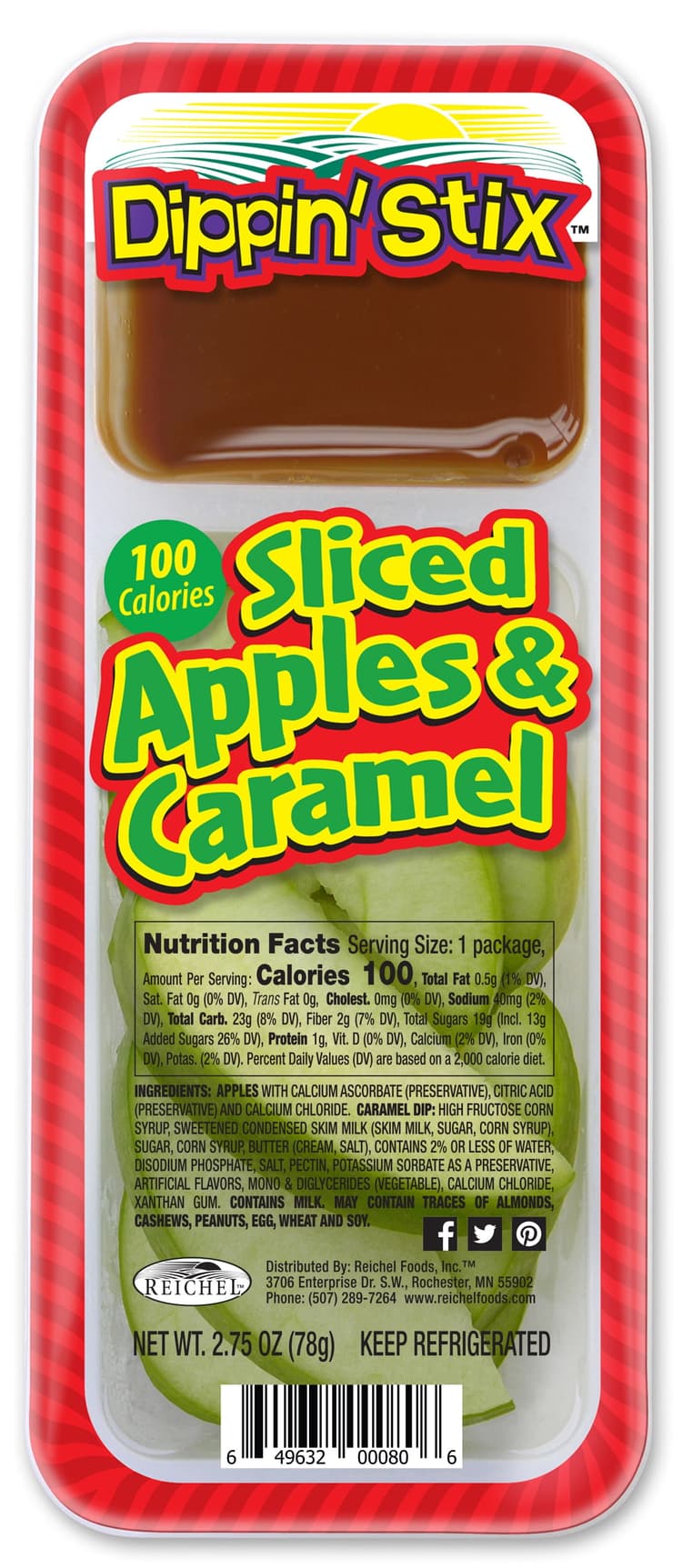 Dippin Stix Apples & Caramel Sliced