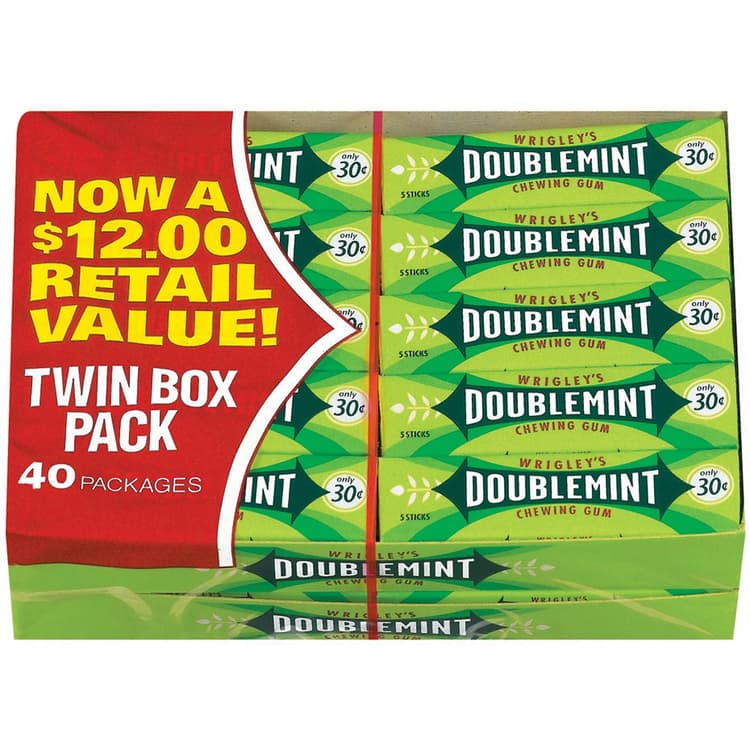 Wrigley, Chewing Gum, Doublemint, Twin