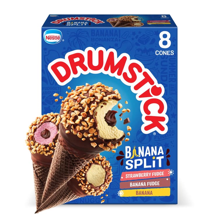 Drumstick Banana Split Ice Cream Cones Variety