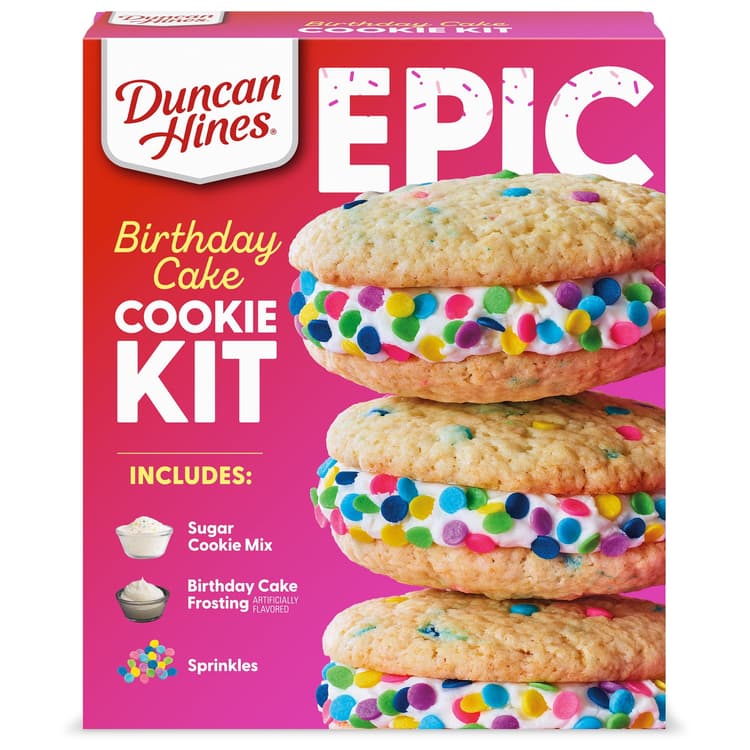 Duncan Hines Epic Baking Kit Birthday Cake Cookie Kit