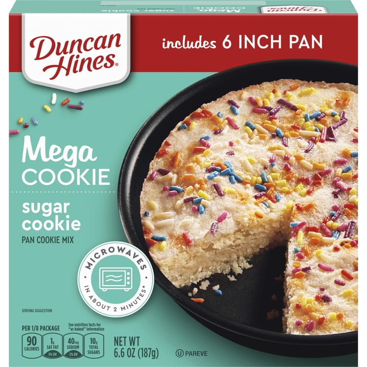 Duncan Hines Mega Cookie Sugar Cookie Pan Cookie Mix With Sprinkles