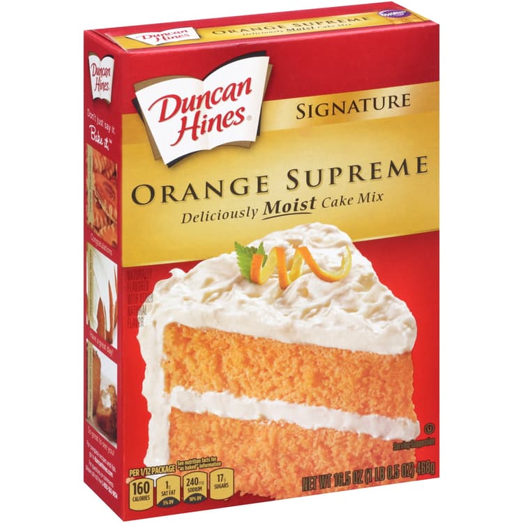 Duncan Hines Signature Cake Mix, Orange Supreme