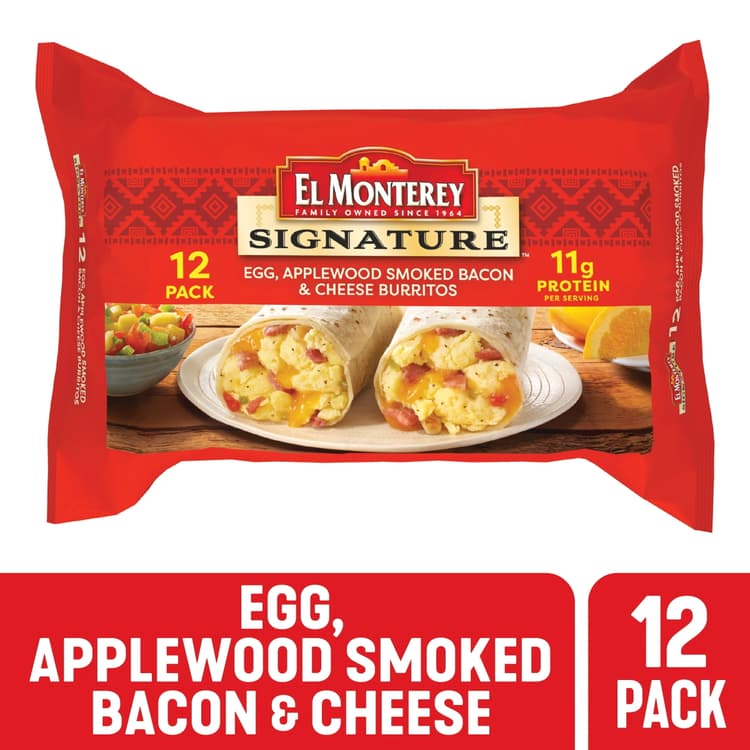 El Monterey, Signature - Burritos, Egg, Applewood & Smoked Bacon & Cheese