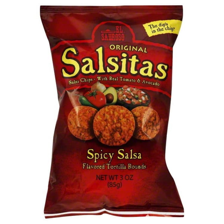 El Sabroso Salsitas Spicy Salso Tortilla Chips