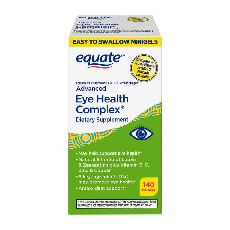 Equate Advanced Eye Health Complex Minigels Dietary Supplement