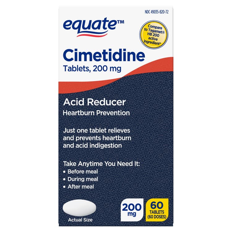 Equate Cimetidine Tablets, Acid Reducer