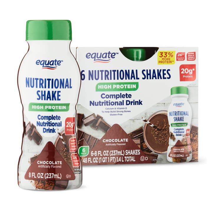 Equate High Protein Nutritional Shakes, Chocolate