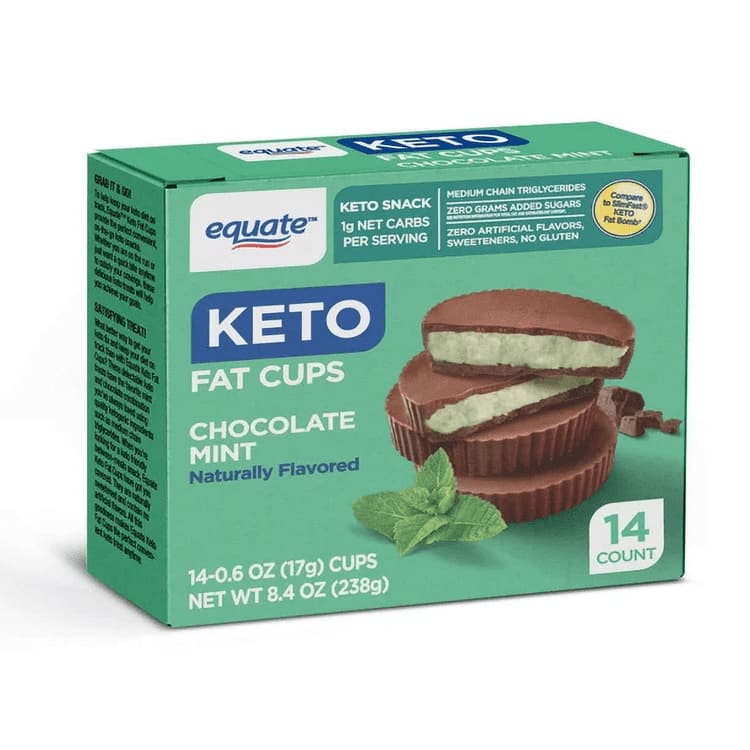 Equate Keto Fat Cups, Chocolate Mint