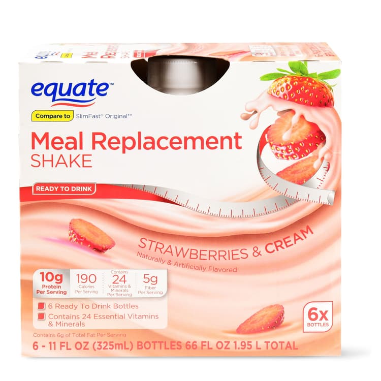 Equate Meal Replacement Shake, Strawberries & Cream