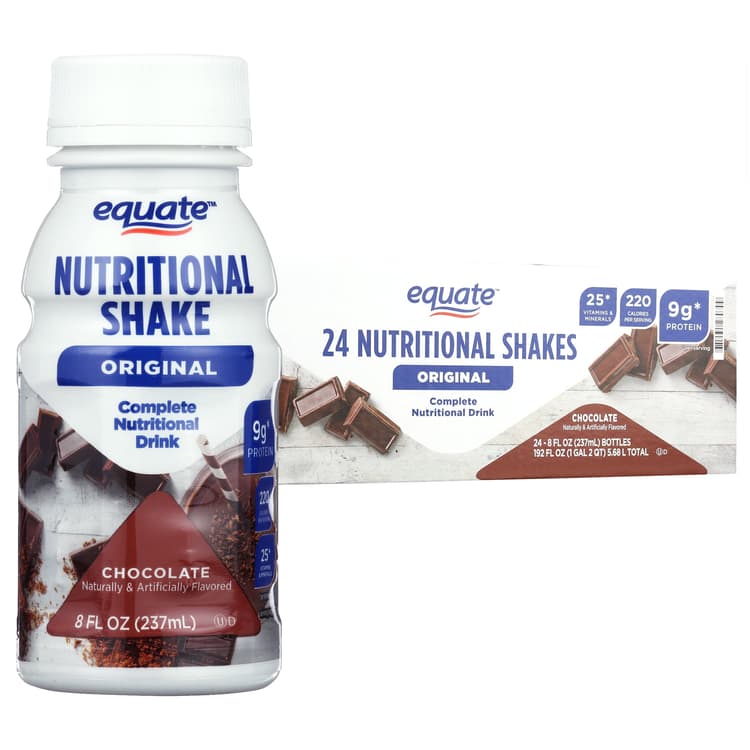Equate Original Meal Replacement Nutritional Shakes, Chocolate