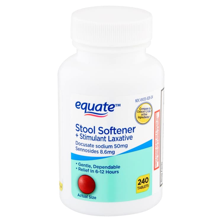Equate Stool Softener Plus Stimulant Laxative Tablets For Constipation