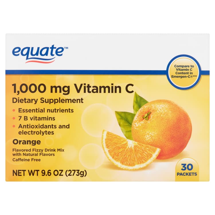 Equate Vitamin C Drink Mix, Orange