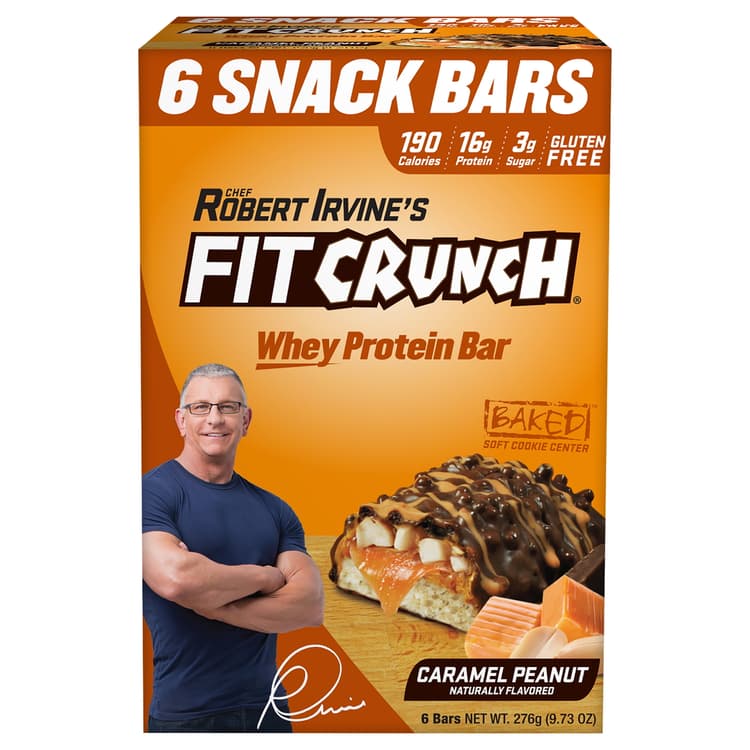 Fitcrunch Robert Irvine'S Caramel Peanut Whey Protein Bar