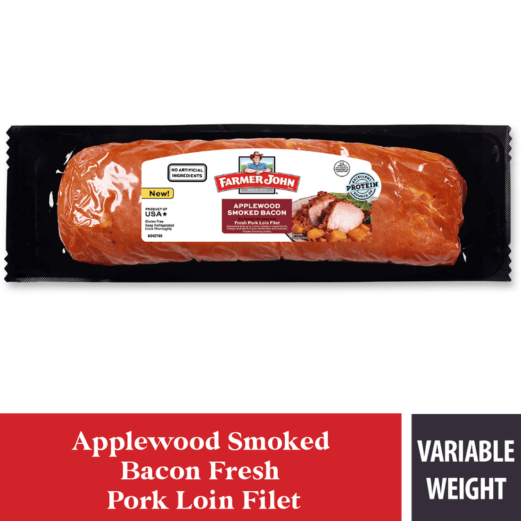 Farmer John Applewood Smoked Bacon Fresh Pork Loin Filet