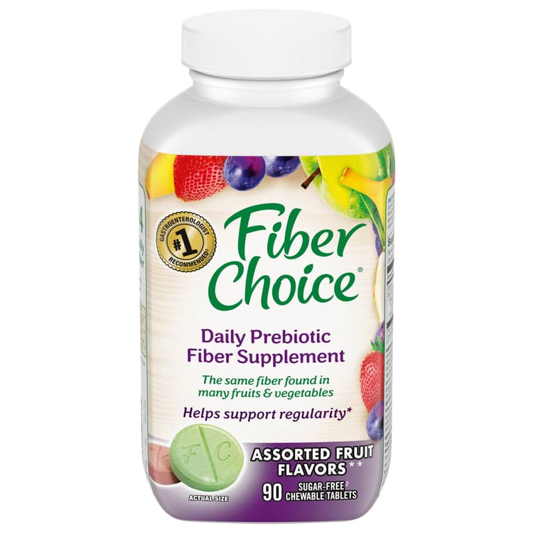 Fiber Choice Daily Prebiotic Fiber Supplement, Assorted Fruit Chewable