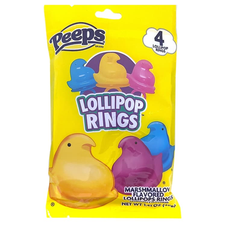 Peeps Marshmallow Lollipop Rings