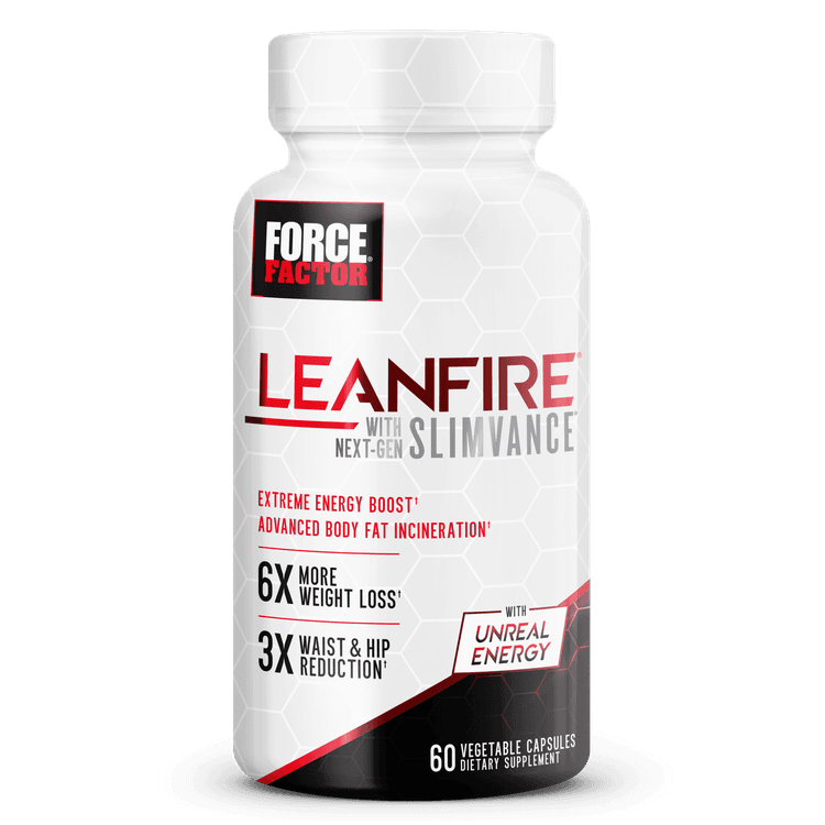 Force Factor Leanfire With Next-Gen Slimvance, Thermogenic Fat Burner Supplement