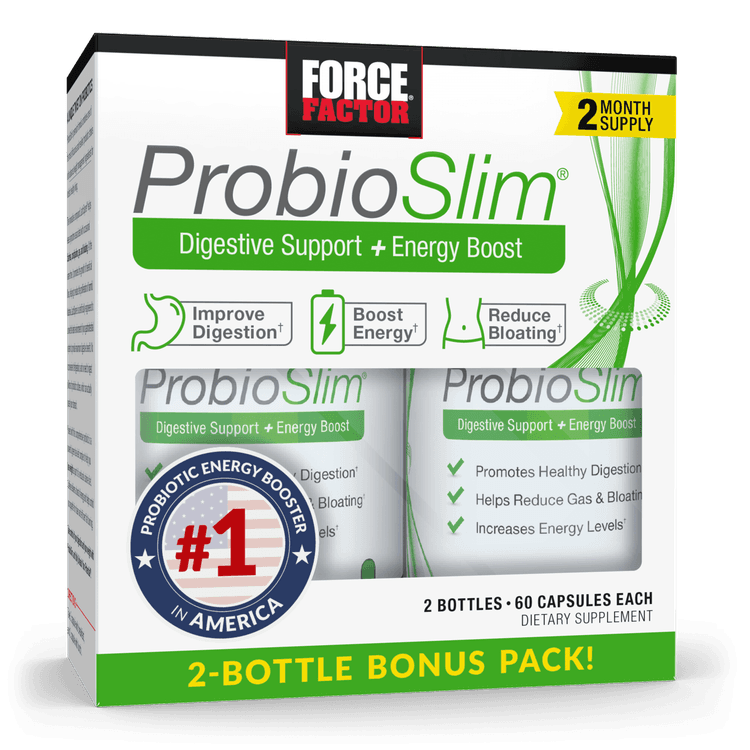 Force Factor Probioslim Probiotic And Weight Loss Supplement, 120 Capsules