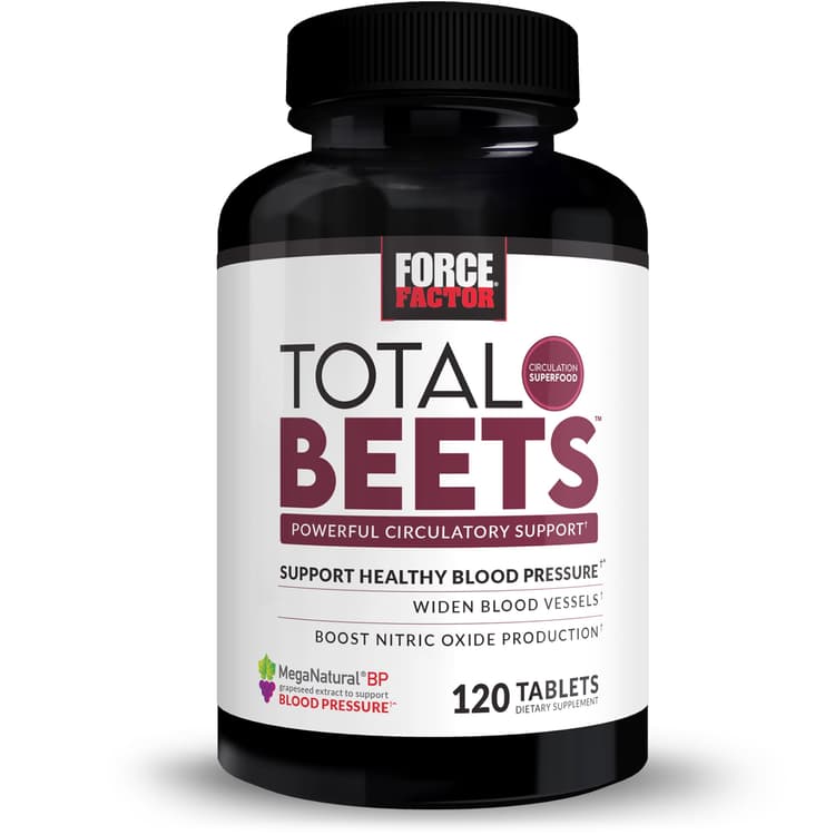 Force Factor Total Beets Blood Pressure Supplement With Beetroot