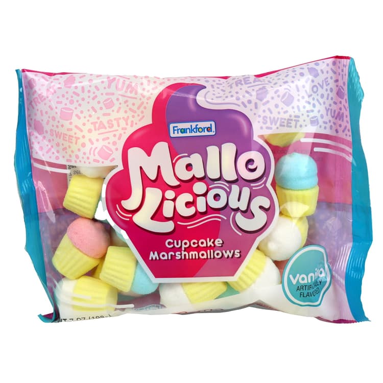 Frankford Mallolicious Cupcake Marshmallows Vanilla Flavored Bag