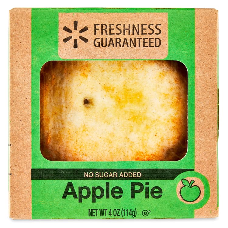 Freshness Guaranteed 4" No Sugar Added Mini Apple Pie, Cardboard