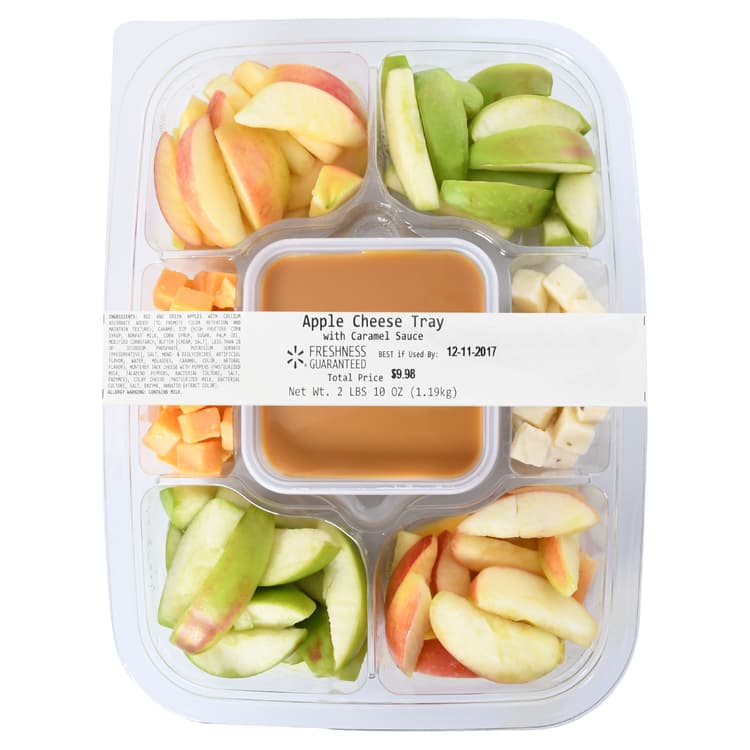 Freshness Guaranteed Apple & Cheese Tray With Caramel Sauce