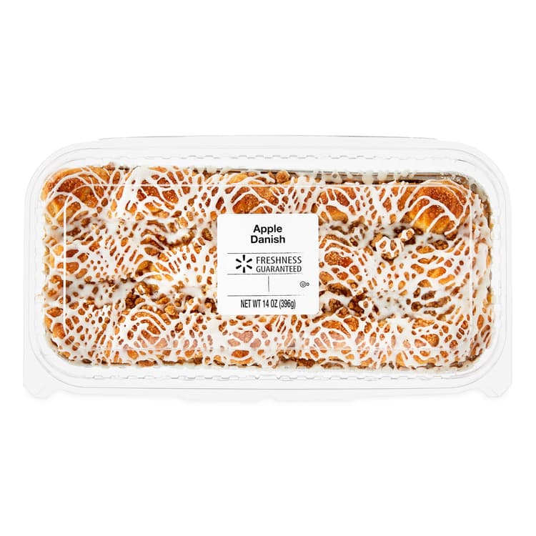 Freshness Guaranteed Apple Danish Pastry, Clamshell, (Shelf Stable, Ambient