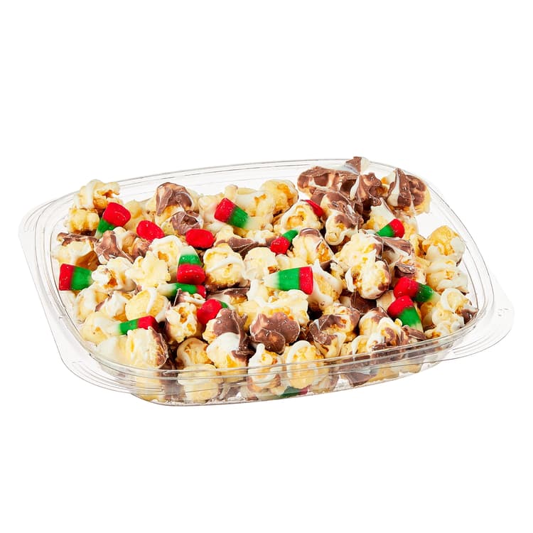 Freshness Guaranteed Christmas Drizzled Caramel Popcorn With Candy Corn Mix, - Shelf Stable