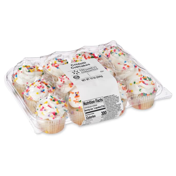 Freshness Guaranteed Confetti Cupcakes