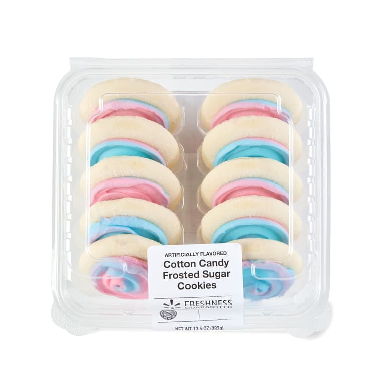 Freshness Guaranteed Cotton Candy Easter Frosted Sugar Cookies