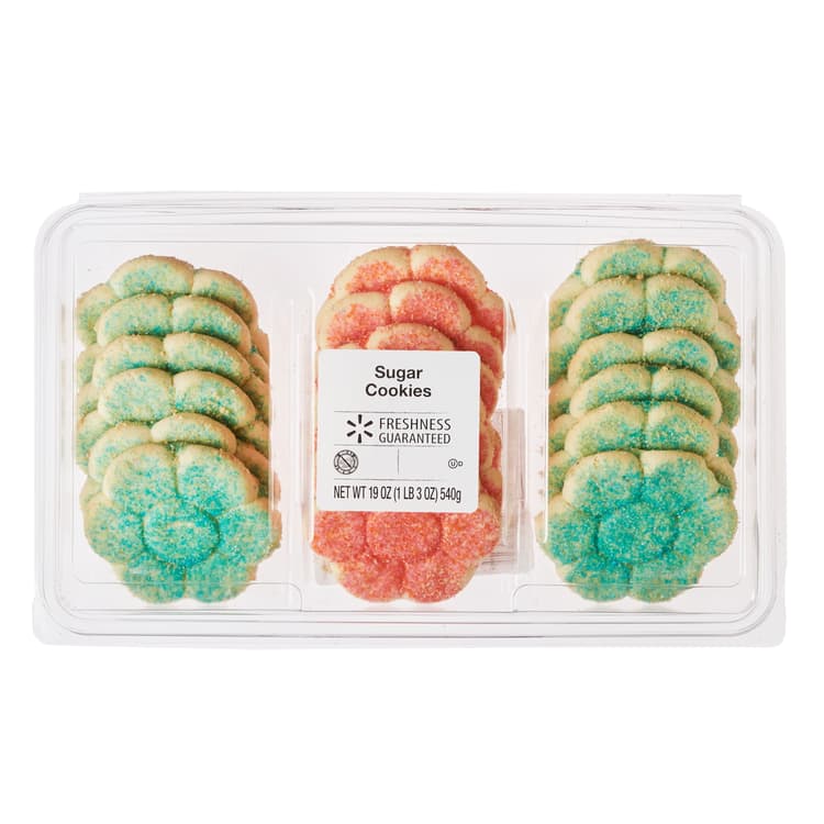 Freshness Guaranteed Flower-Shaped Easter Sugar Cookies