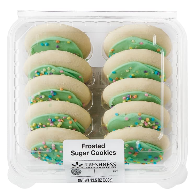 Freshness Guaranteed Frosted Easter Sugar Cookies,, Green