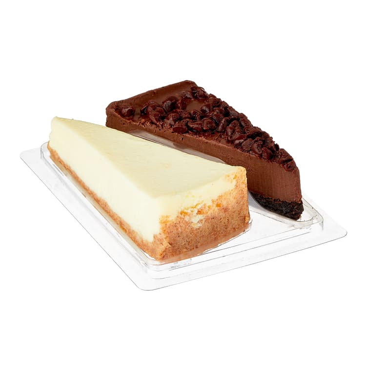 Freshness Guaranteed New York Style & Triple Chocolate Cheesecake