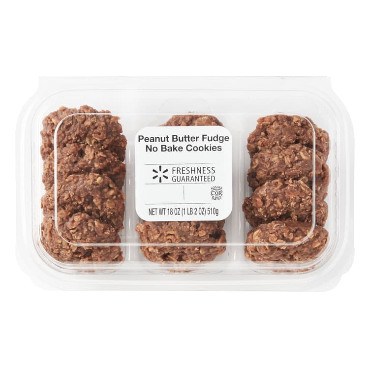 Freshness Guaranteed Peanut Butter Fudge No Bake Cookies