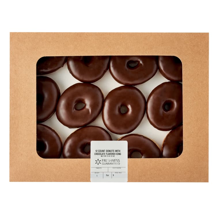 Freshness Guaranteed Regular Donuts With Chocolate Icing
