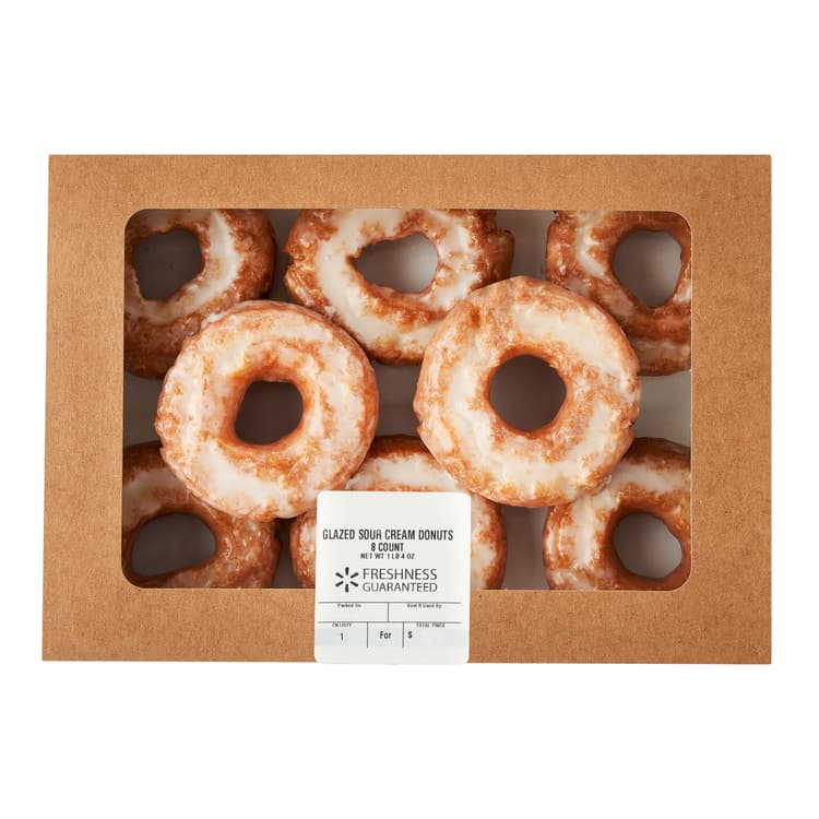 Freshness Guaranteed Regular Glazed Sour Cream Donuts