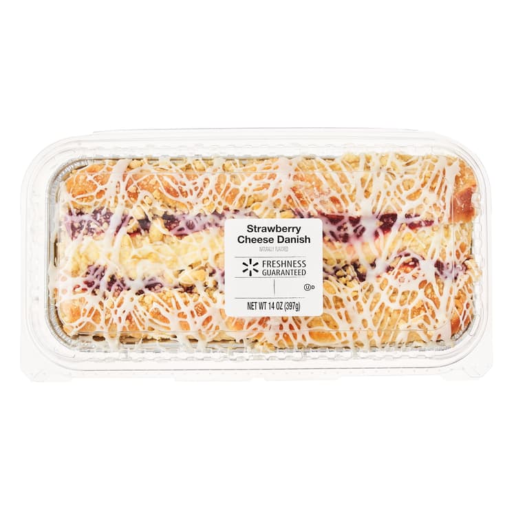 Freshness Guaranteed Regular Strawberry Cheese Danish Pastry, Whole, Clam Shell