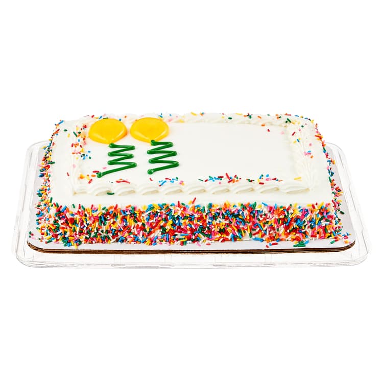 Freshness Guaranteed White Cake, Buttercreme Icing, 1/4 Sheet