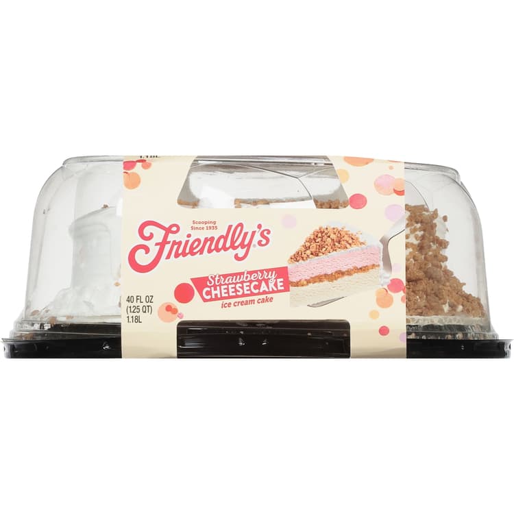Friendly'S Limited Edition Premium Strawberry Cheesecake Ice Cream Cake
