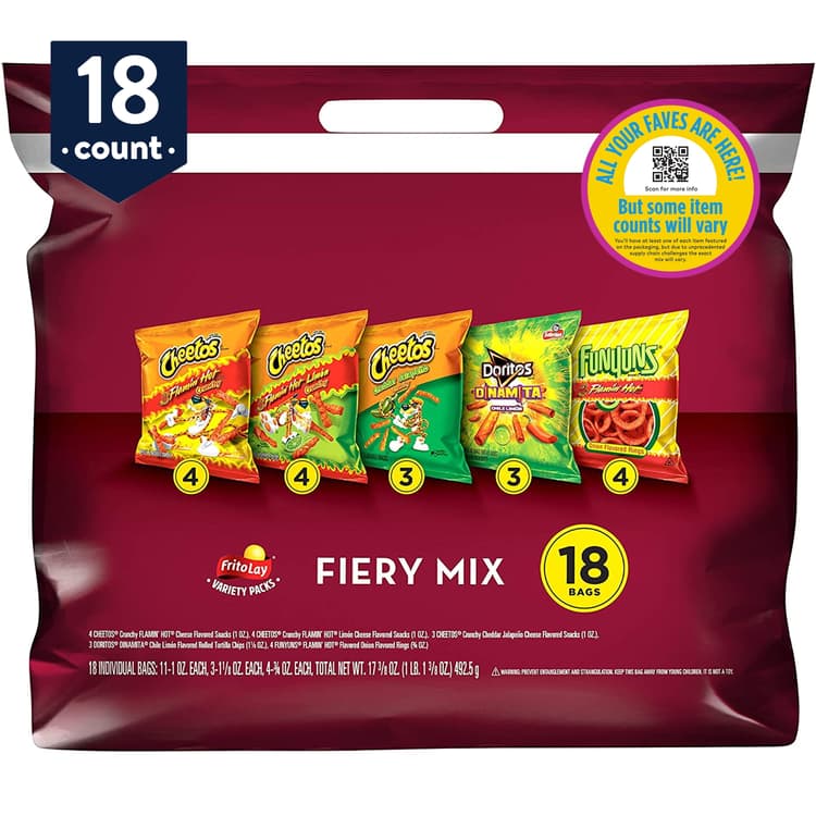 Frito Lay Snacks Fiery Mix Variety