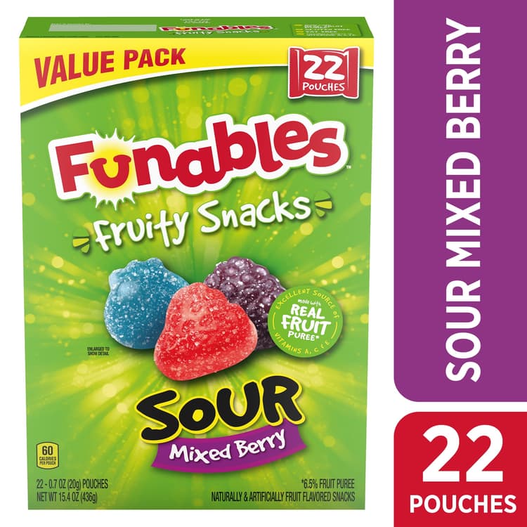 Sour Mix Berry Fruit Snacks